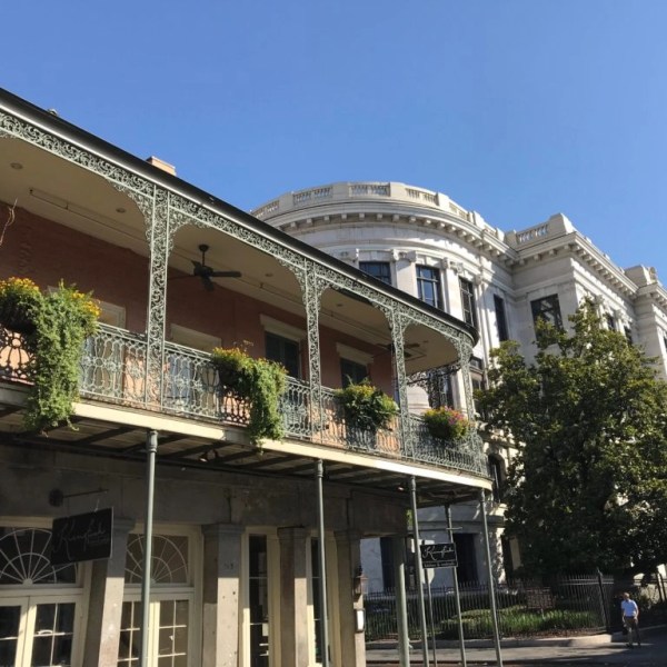 the roof of a building